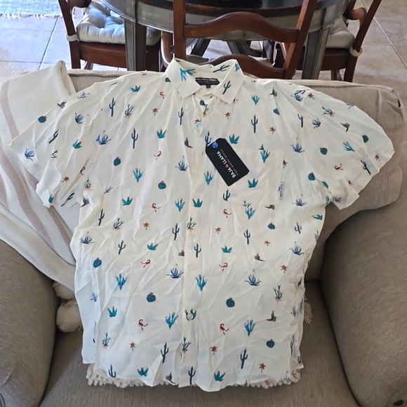BRAND NEW MEN'S BAJA LLAMA S/S SHIRT XXL - DESERT TRIP - Picture 1 of 3